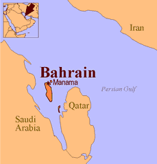 map of Bahrain