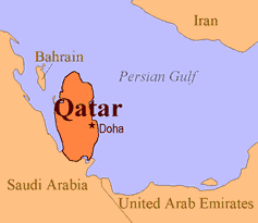 map of Katar