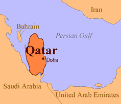 map of Qatar