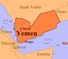 map of Yemen